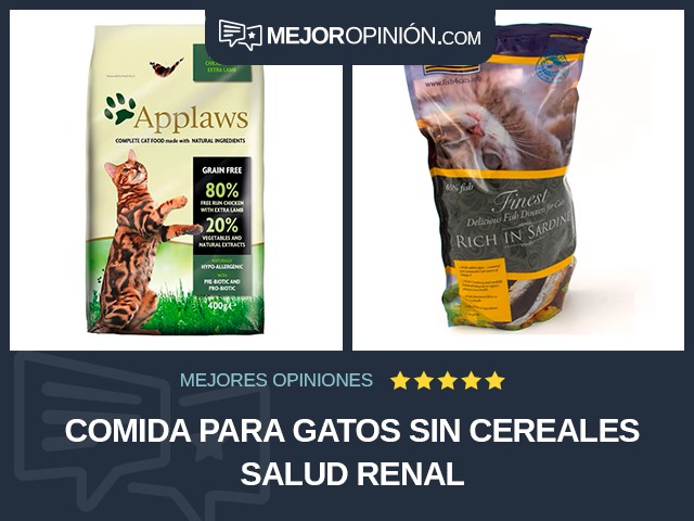 Comida para gatos Sin cereales Salud renal