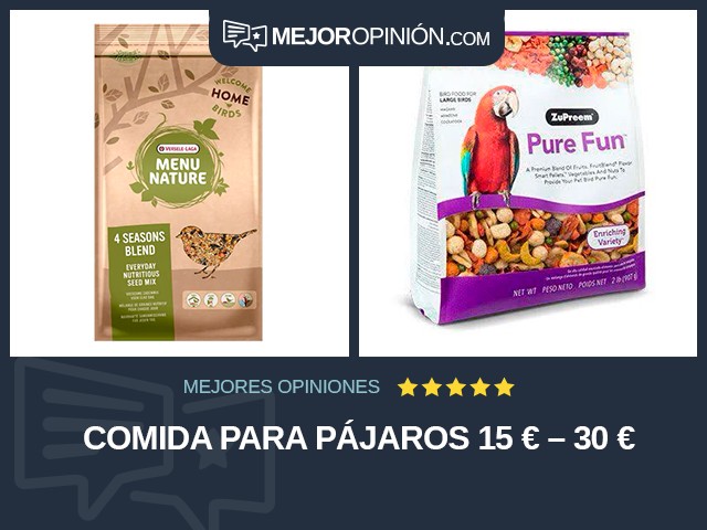 Comida para pájaros 15 € – 30 €