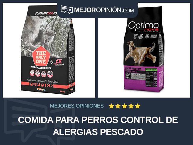 Comida para perros Control de alergias Pescado