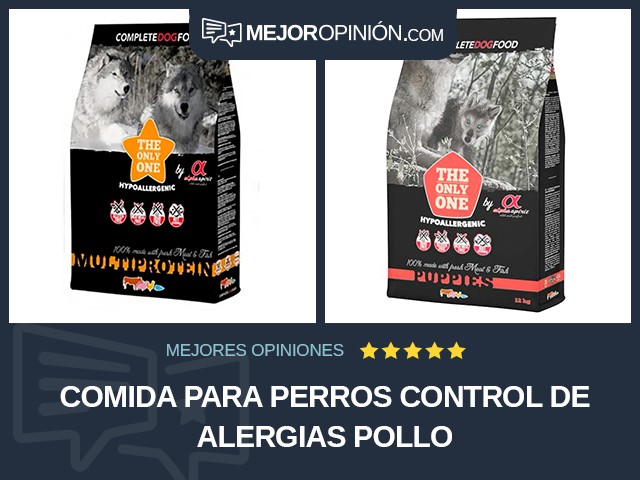 Comida para perros Control de alergias Pollo