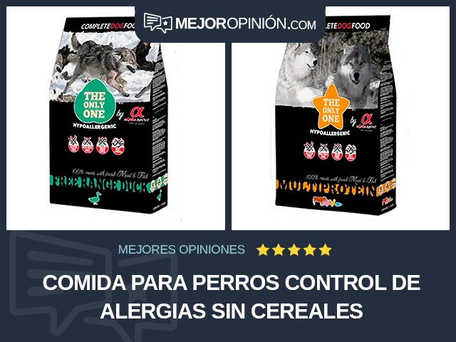 Comida para perros Control de alergias Sin cereales