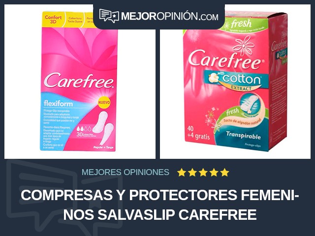 Compresas y protectores femeninos Salvaslip Carefree