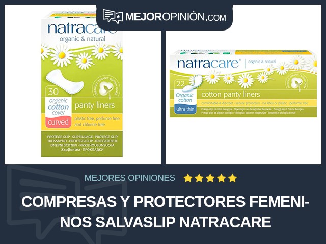 Compresas y protectores femeninos Salvaslip Natracare