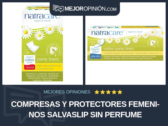 Compresas y protectores femeninos Salvaslip Sin perfume
