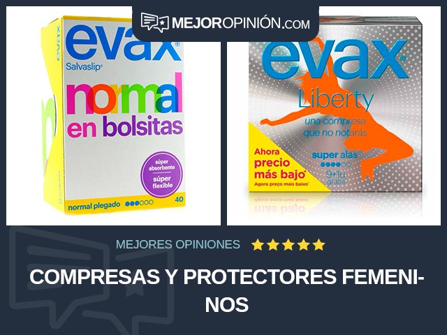 Compresas y protectores femeninos