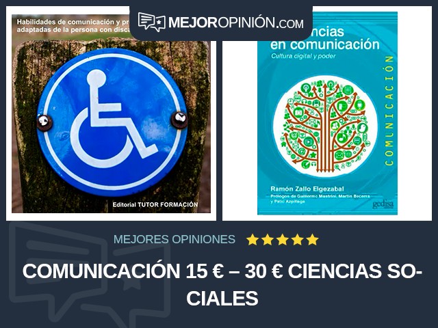 Comunicación 15 € – 30 € Ciencias sociales