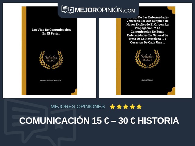 Comunicación 15 € – 30 € Historia