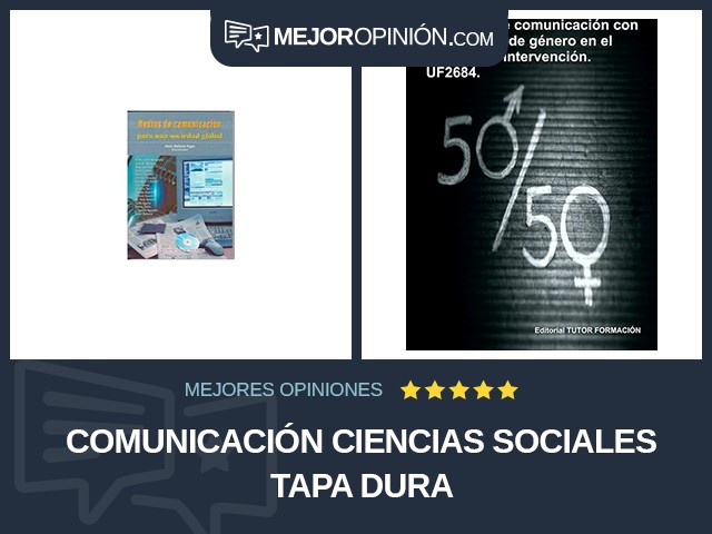 Comunicación Ciencias sociales Tapa dura