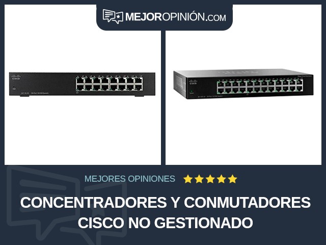 Concentradores y conmutadores Cisco No gestionado