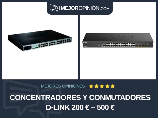 Concentradores y conmutadores D-Link 200 € – 500 €
