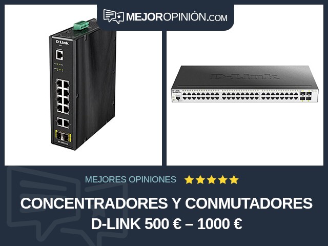 Concentradores y conmutadores D-Link 500 € – 1000 €