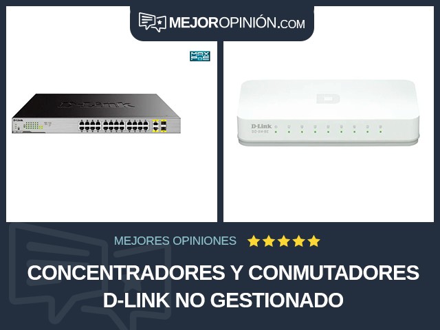 Concentradores y conmutadores D-Link No gestionado