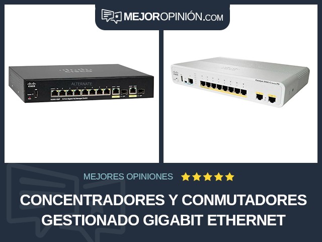 Concentradores y conmutadores Gestionado Gigabit Ethernet