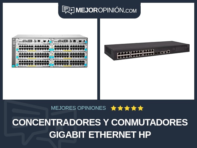 Concentradores y conmutadores Gigabit Ethernet HP