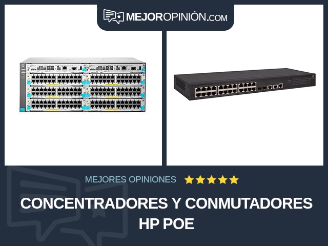 Concentradores y conmutadores HP PoE