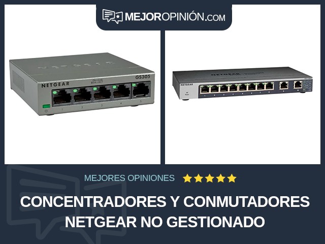 Concentradores y conmutadores NETGEAR No gestionado
