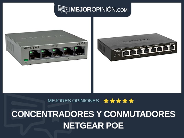 Concentradores y conmutadores NETGEAR PoE