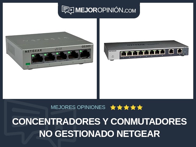 Concentradores y conmutadores No gestionado NETGEAR