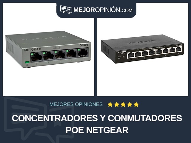 Concentradores y conmutadores PoE NETGEAR