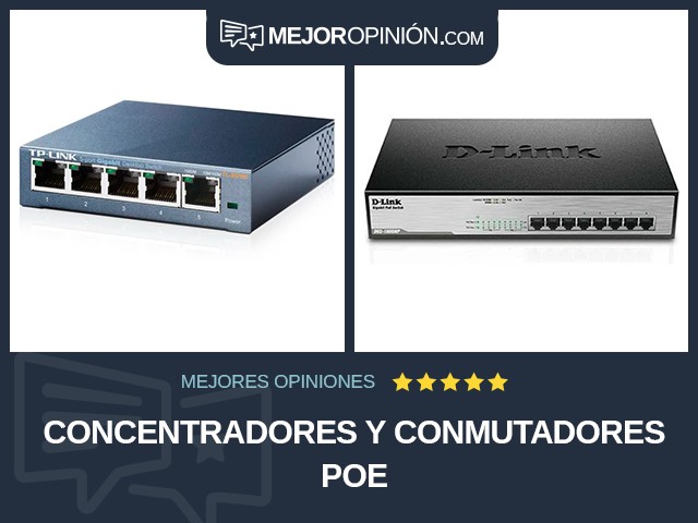 Concentradores y conmutadores PoE