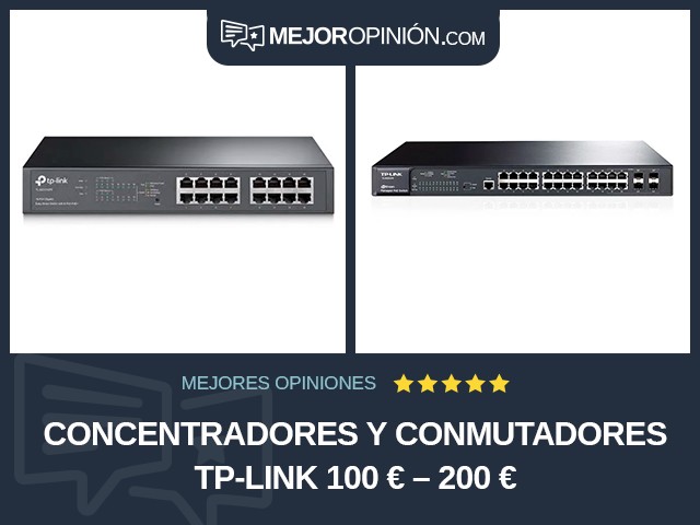 Concentradores y conmutadores TP-Link 100 € – 200 €