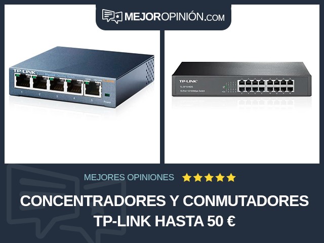 Concentradores y conmutadores TP-Link Hasta 50 €