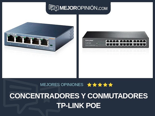 Concentradores y conmutadores TP-Link PoE