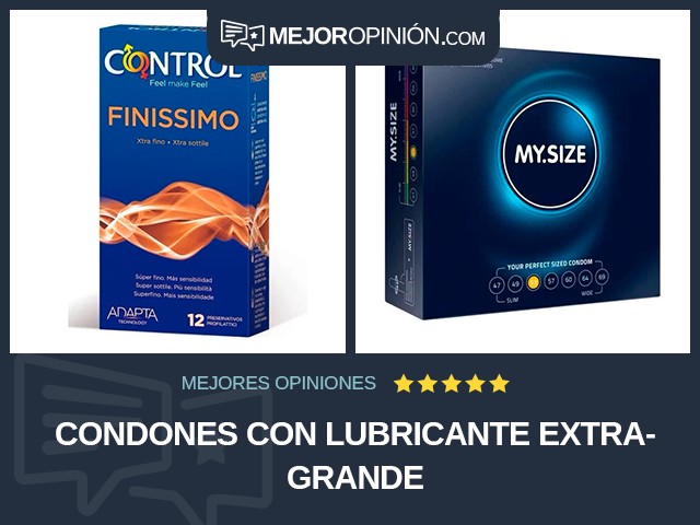 Condones Con lubricante Extragrande