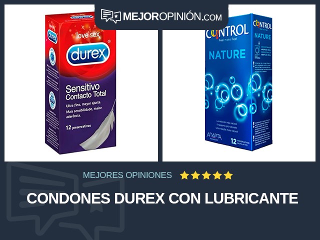 Condones Durex Con lubricante
