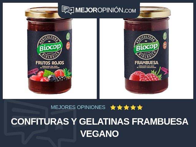 Confituras y gelatinas Frambuesa Vegano