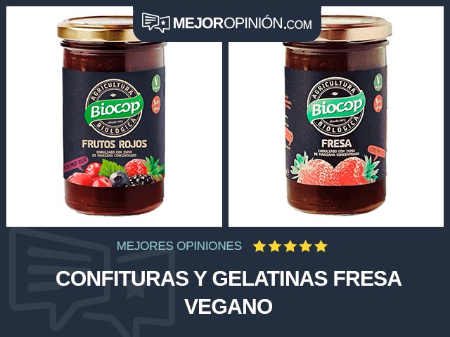 Confituras y gelatinas Fresa Vegano