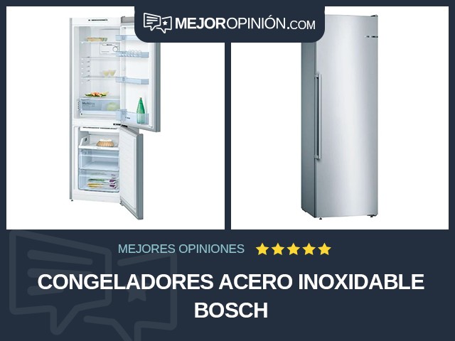 Congeladores Acero inoxidable Bosch
