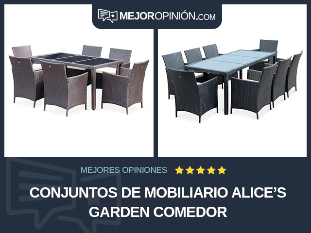 Conjuntos de mobiliario Alice's Garden Comedor