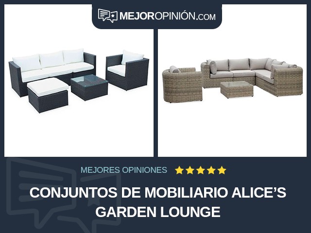 Conjuntos de mobiliario Alice's Garden Lounge