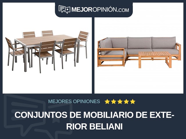 Conjuntos de mobiliario de exterior Beliani