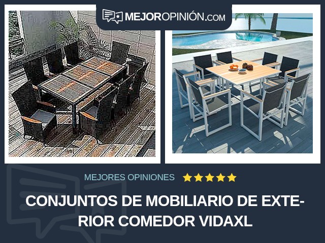 Conjuntos de mobiliario de exterior Comedor vidaXL