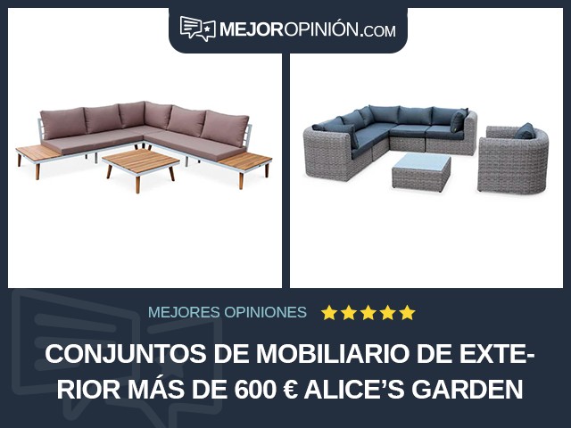 Conjuntos de mobiliario de exterior Más de 600 € Alice's Garden