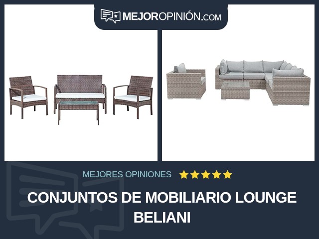 Conjuntos de mobiliario Lounge Beliani