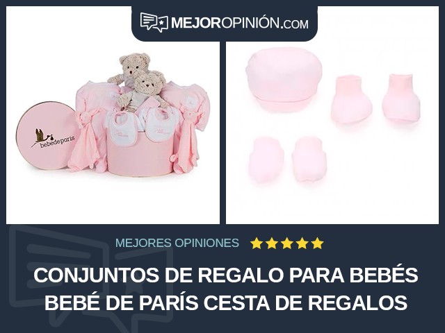 Conjuntos de regalo para bebés Bebé de París Cesta de regalos