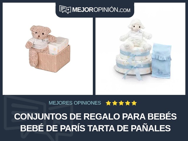 Conjuntos de regalo para bebés Bebé de París Tarta de pañales