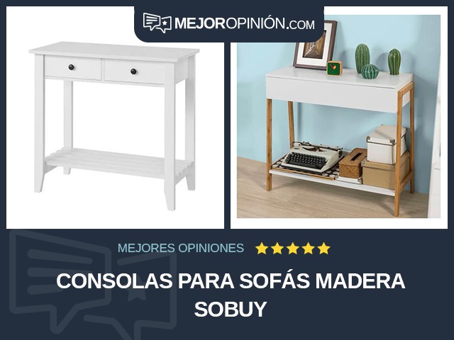 Consolas para sofás Madera SoBuy