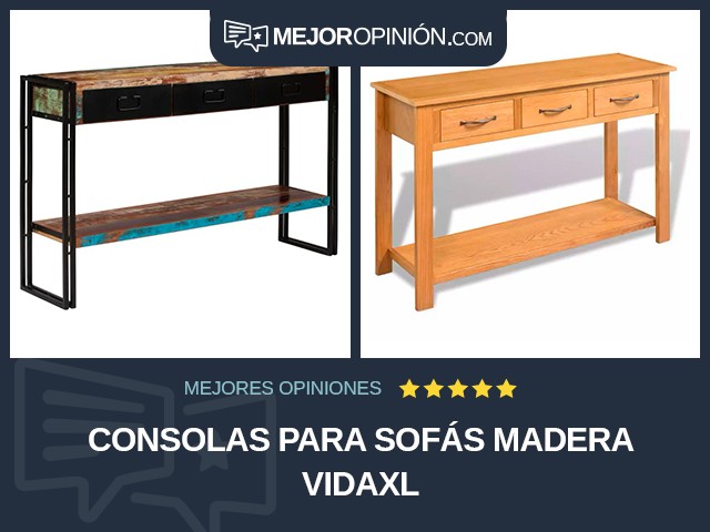 Consolas para sofás Madera vidaXL