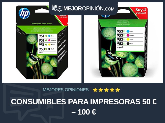 Consumibles para impresoras 50 € – 100 €