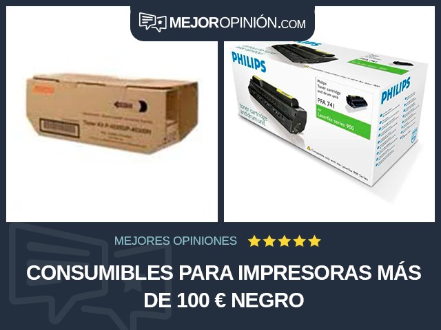 Consumibles para impresoras Más de 100 € Negro