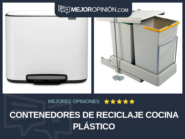 Contenedores de reciclaje Cocina Plástico