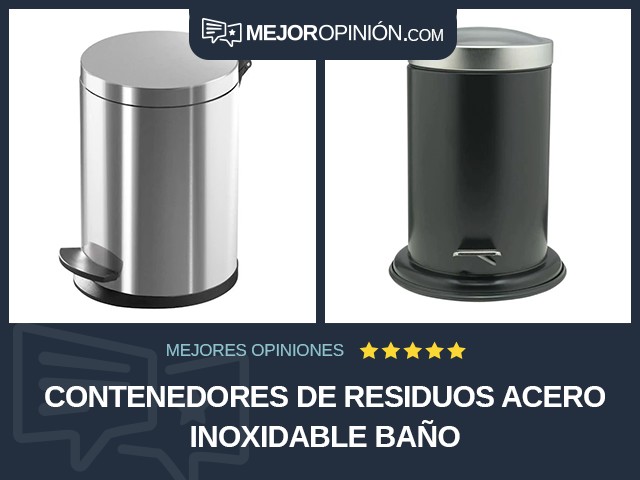 Contenedores de residuos Acero inoxidable Baño