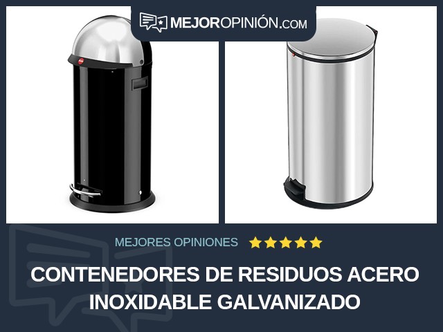 Contenedores de residuos Acero inoxidable Galvanizado