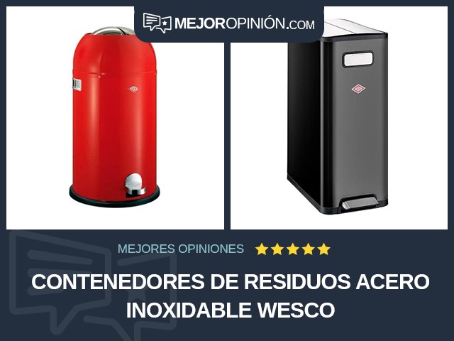 Contenedores de residuos Acero inoxidable Wesco