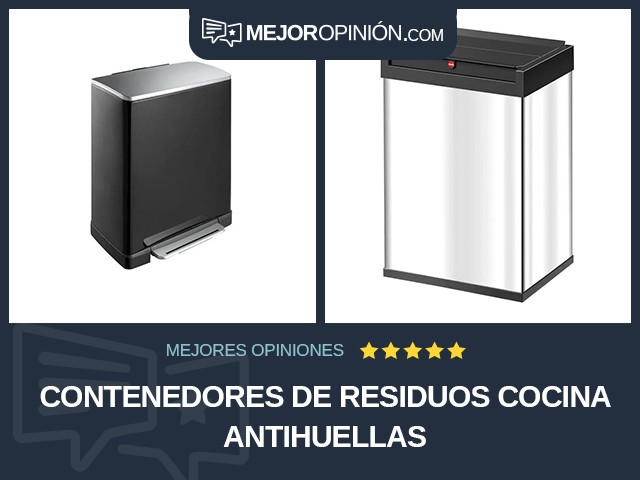 Contenedores de residuos Cocina Antihuellas