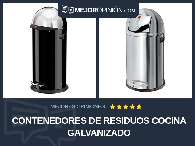 Contenedores de residuos Cocina Galvanizado